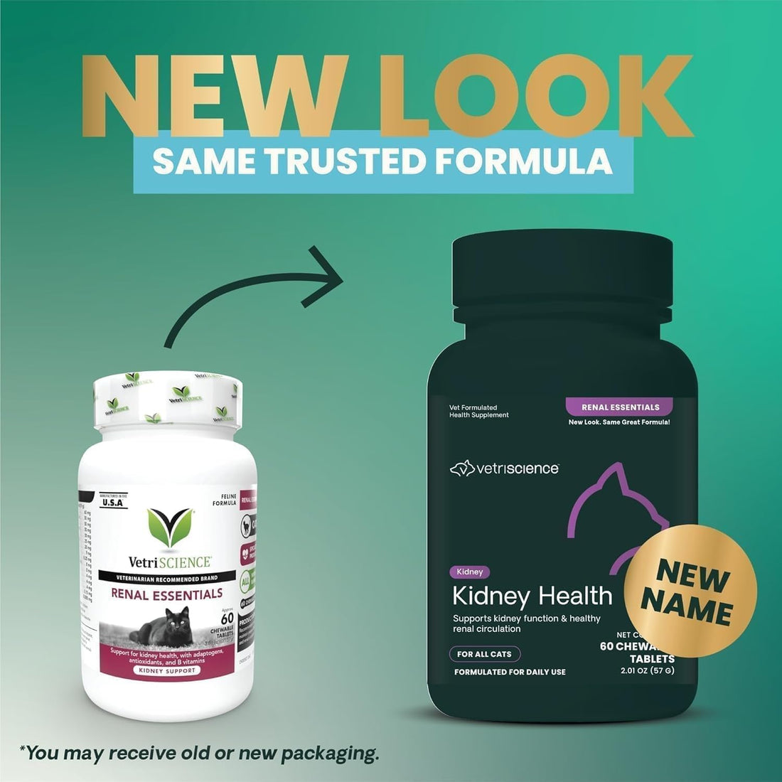 VetriScience Kidney Health Powder for Cats, Chicken & Cheese