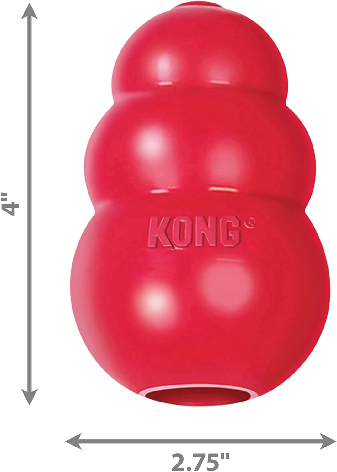 KONG Classic Stuffable Dog Toy - Fetch & Chew Toy for Dogs