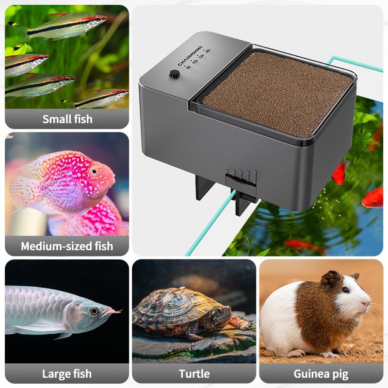 300ml Automatic Feeder for Aquarium Vacation Timer for Fish Tank Food