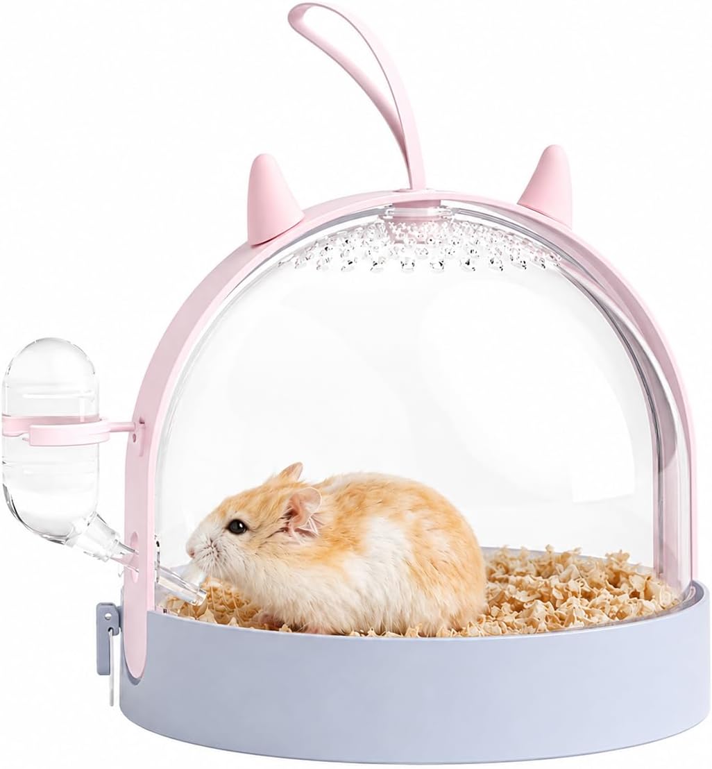 Hamster Travel Cage with Water Bottle