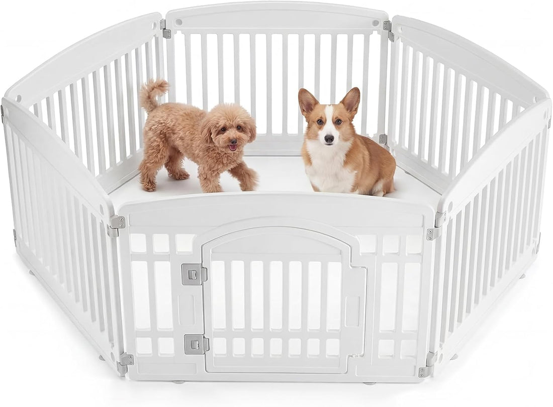 NEWBULIG Dog Playpen 6-Panel, 24IN Puppy Playpen