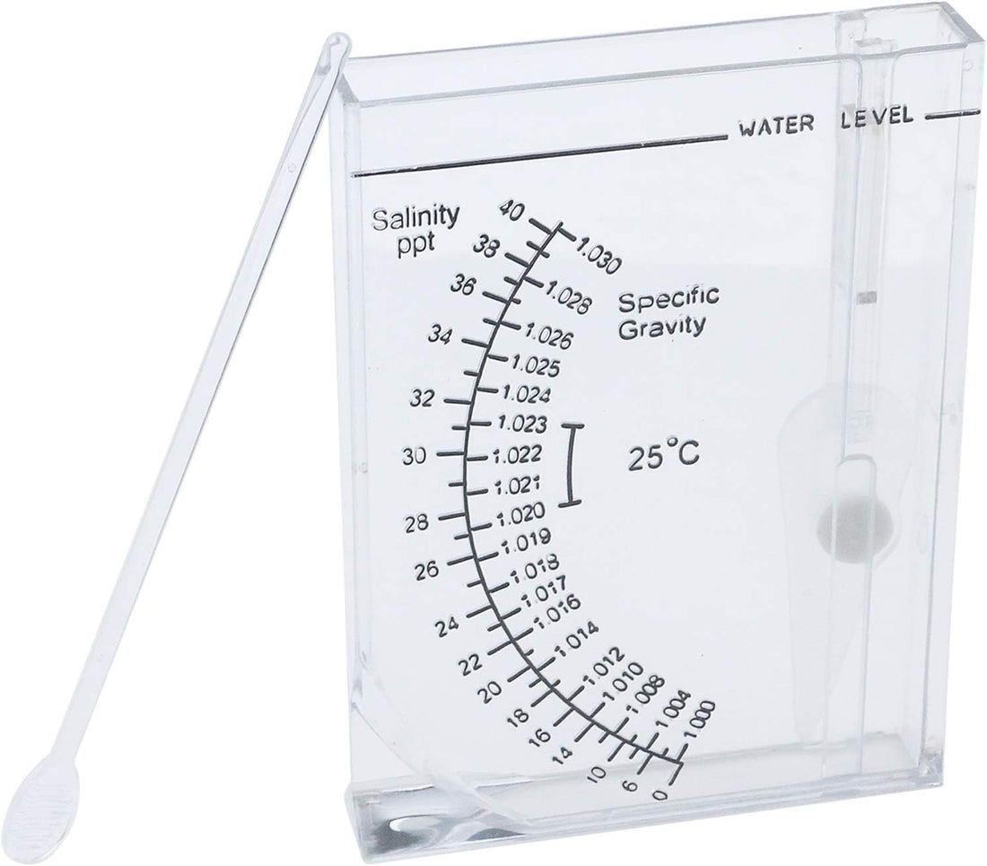 Semetall Salinity Tester Transparent Acrylic Aquarium Sea Hydrometer
