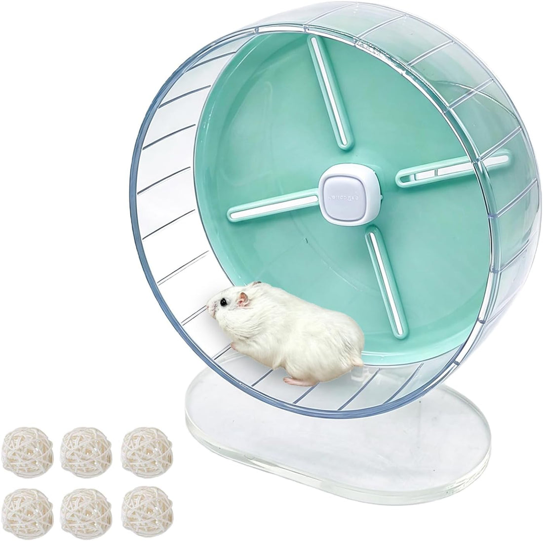 Silent Hamster Wheel,10.2 Inch Quiet Spinner Syrian Hamster Running