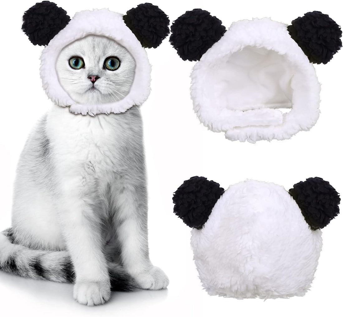 JOICEE Cute Cat Costume Warm Bear Hat Adjustable Small Pet Headwear