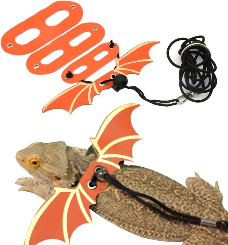 3 Size Pack Bearded Dragon Leash and Harness Set