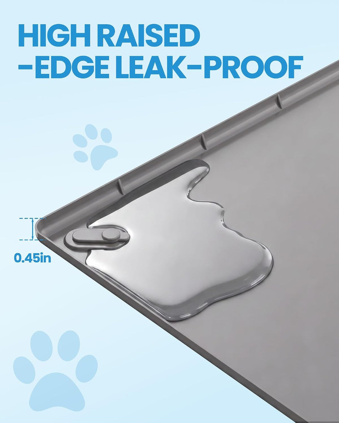 Pee Pad Holder for Dogs - 28" x 34" Silicone Puppy Potty Training Tray