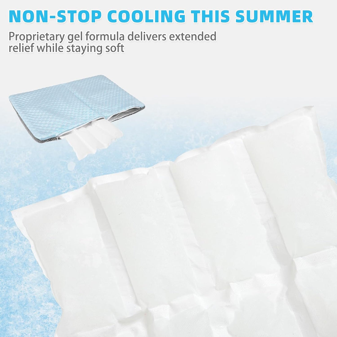 Cat Cooling Mat, Cooling Pad for Dogs Cats with Ice Gel Bag to Stay