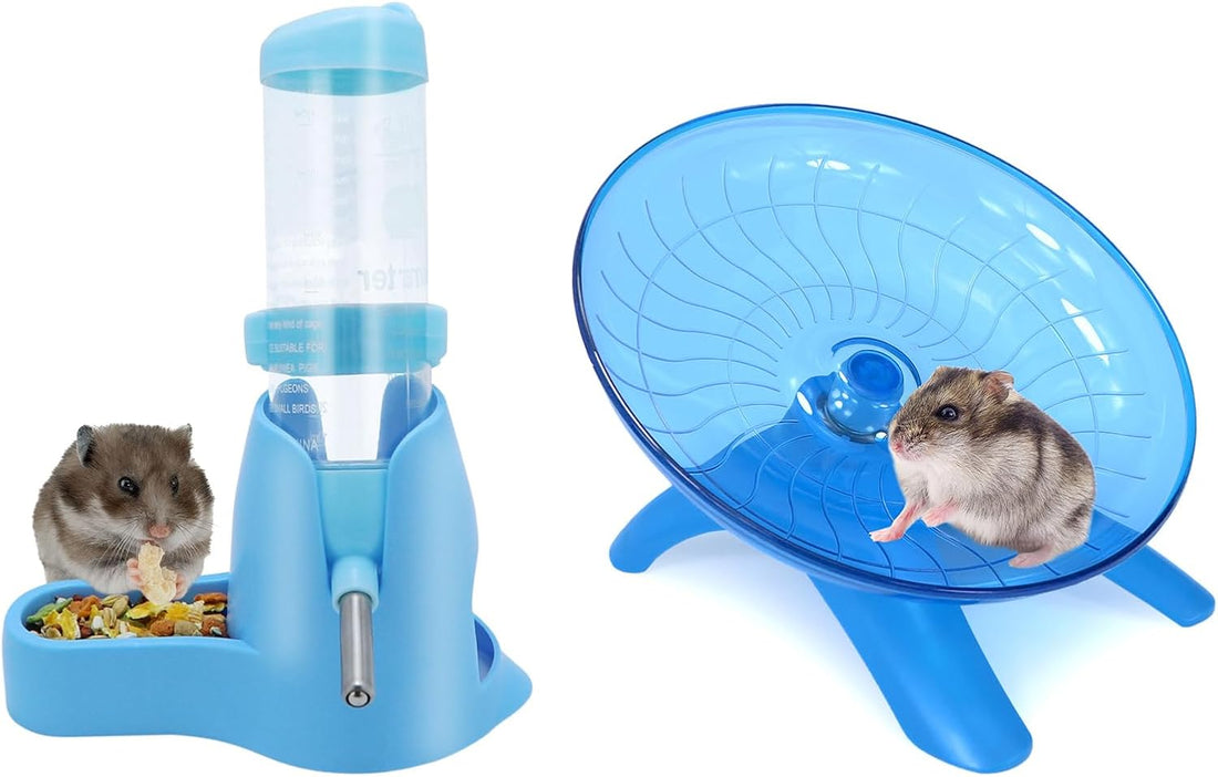 Wontee Hamster Water Bottle Water Dispenser Hamster Silent Exercise