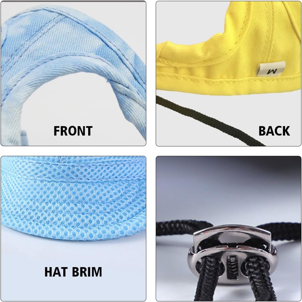 Leconpet Dog Baseball Cap Pet Hats with Big Ear Holes