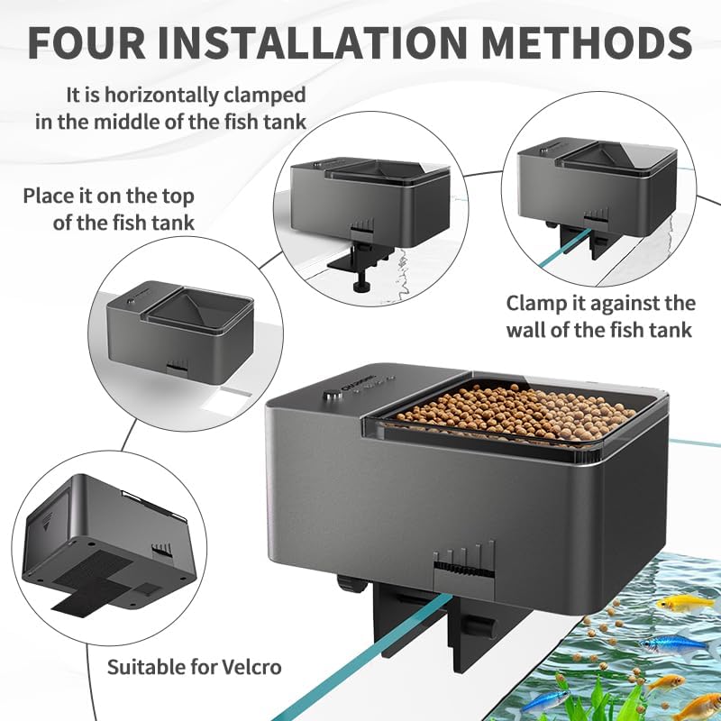 300ml Automatic Feeder for Aquarium Vacation Timer for Fish Tank Food