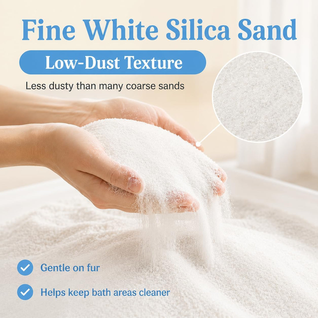 Sukh Hamster Sand Bath - White Fine Silica Sand