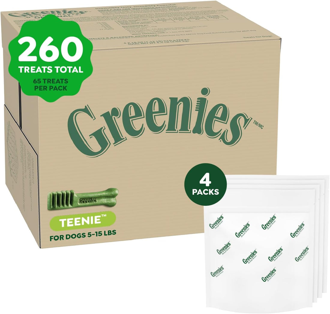 Greenies Teenie Original Natural Dental Dog Treats, Chicken, 22 Count