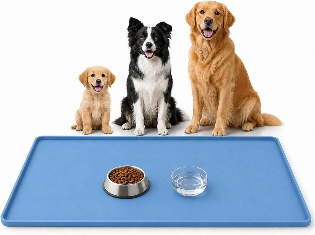 53.9" L x 28" W Extra-Large Silicone Dog Feeding Mat