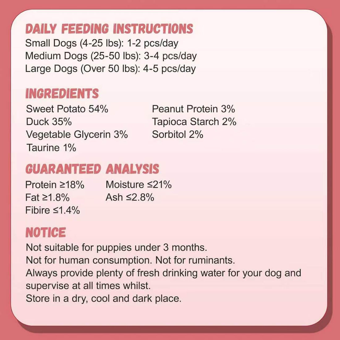 Pawmate Duck Double Purple Sweet Potato Wraps Dog Treats