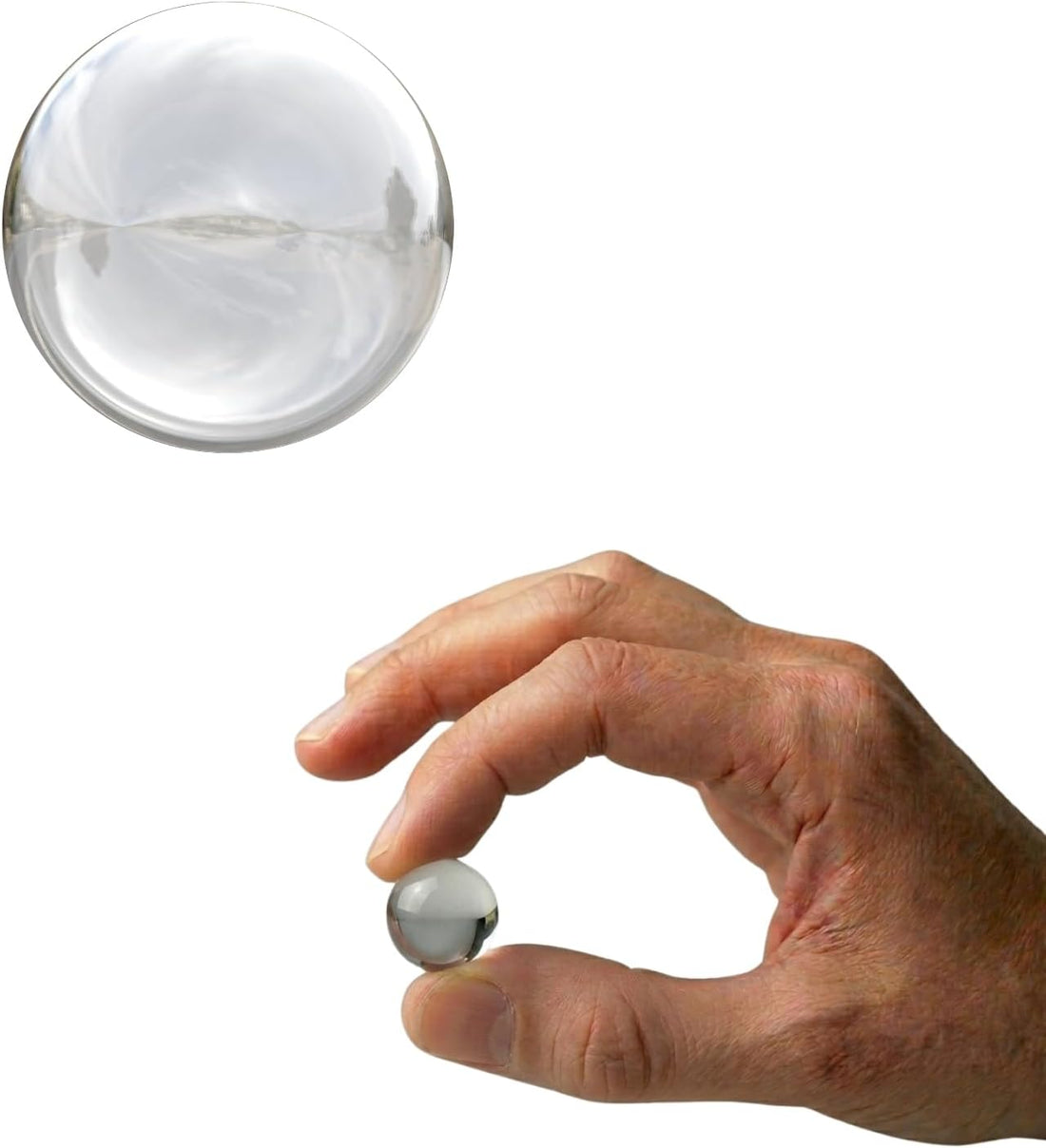 Terporium Quartz Sphere Marble | Single 20mm Clear Marble