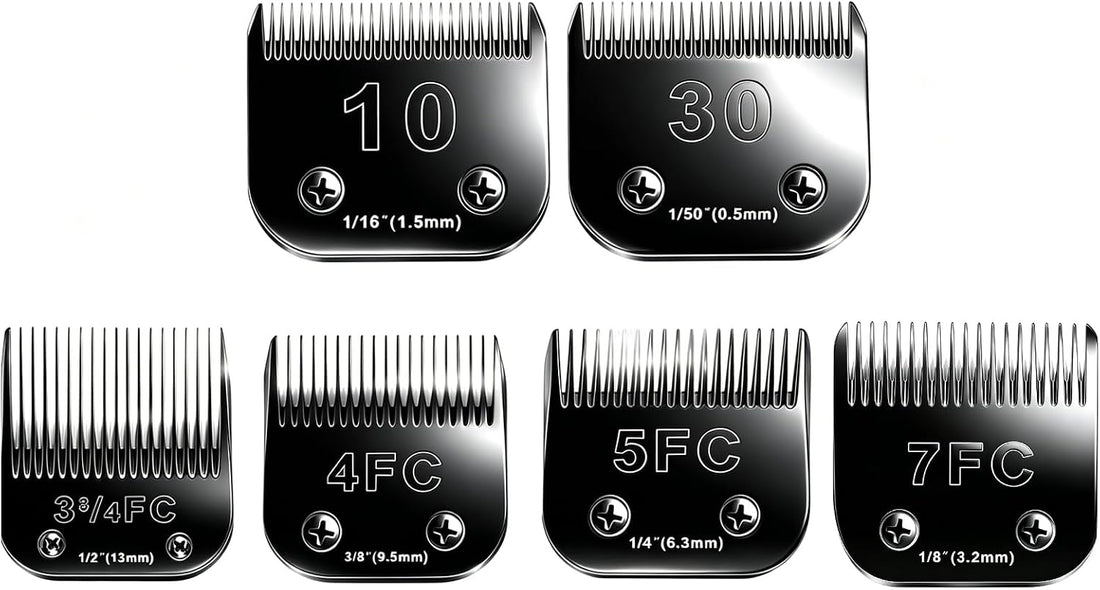 7F Blades Dog Grooming Blades Compatible with Andis/Oster A5