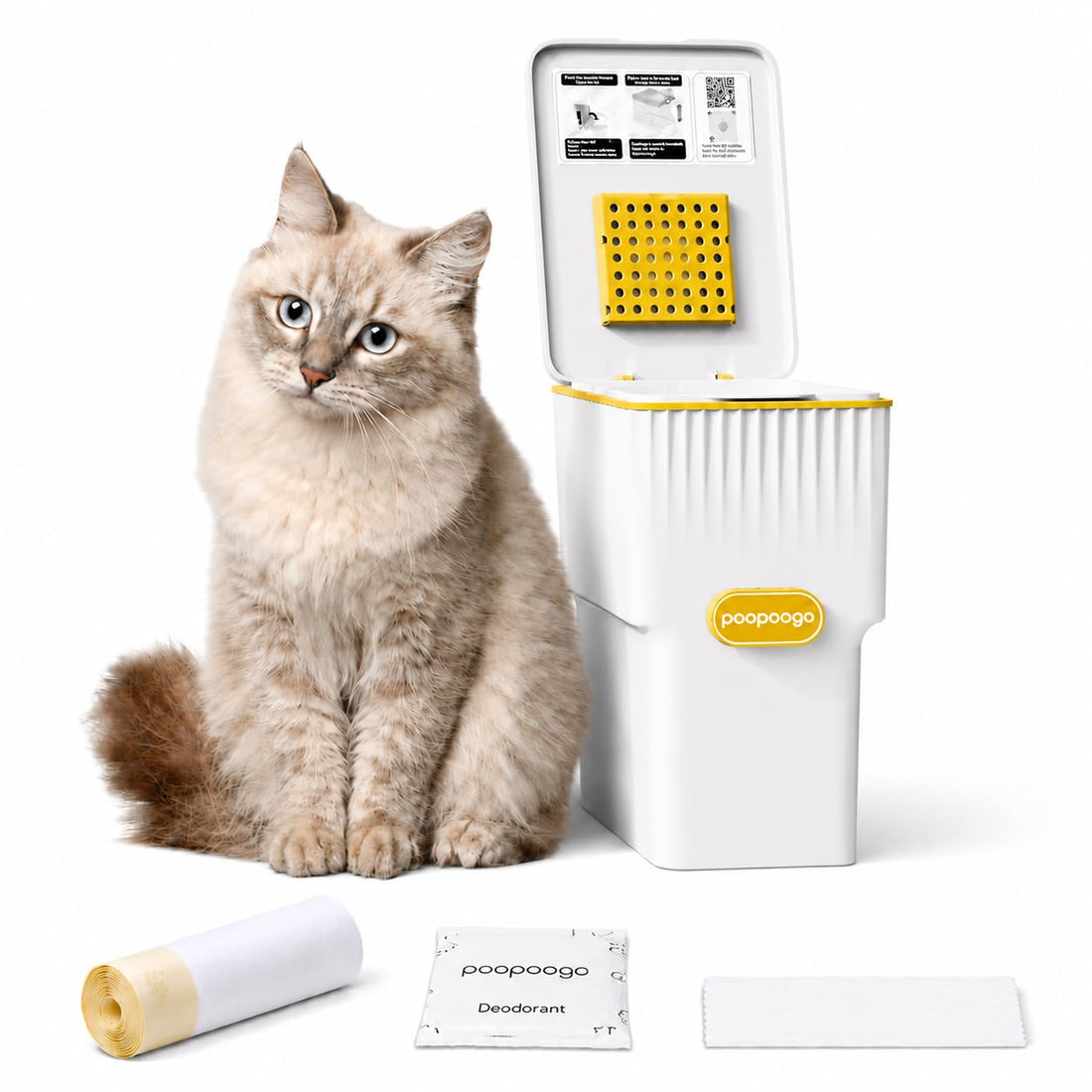 Cat Litter Trash Can, Litter Can, Cat Waste Container
