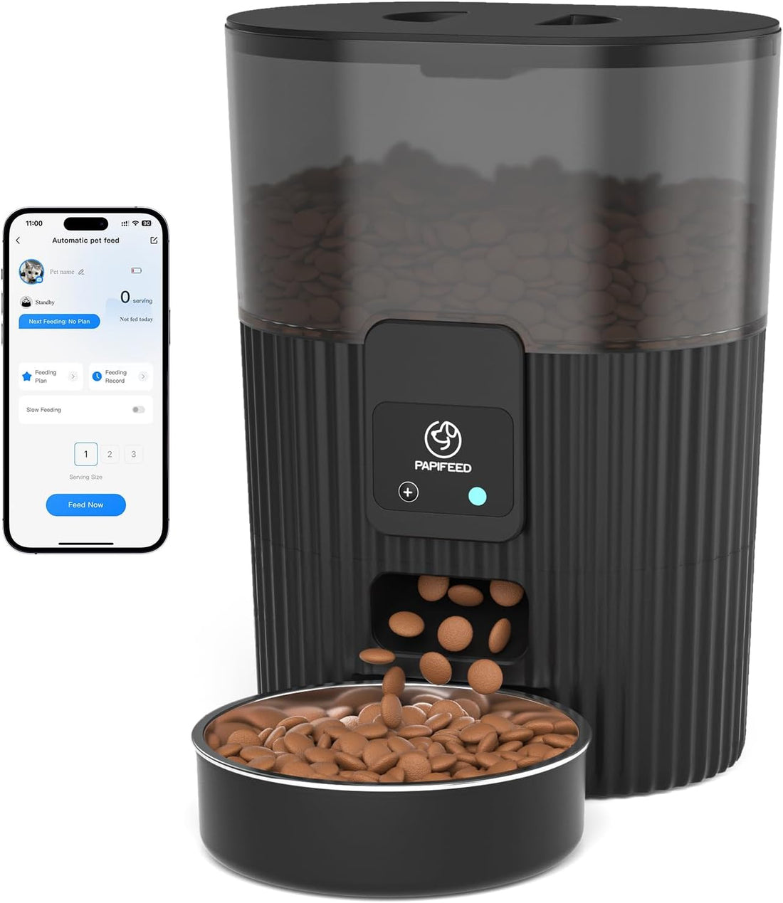 PAPIFEED Automatic Cat Feeder with App, WiFi Auto Cat Feeder