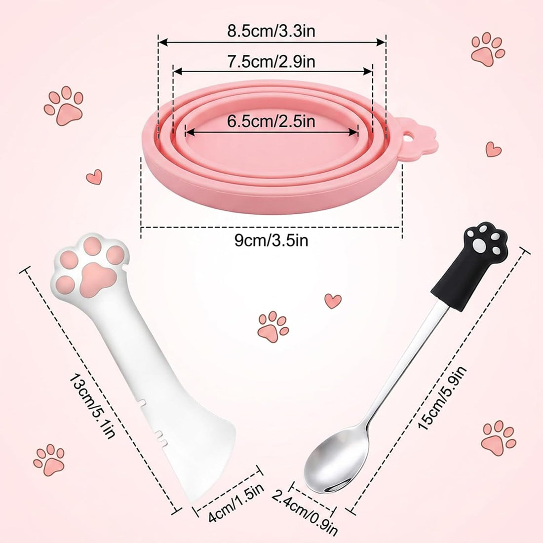 4 PCS Pet Food Can Accessory Set