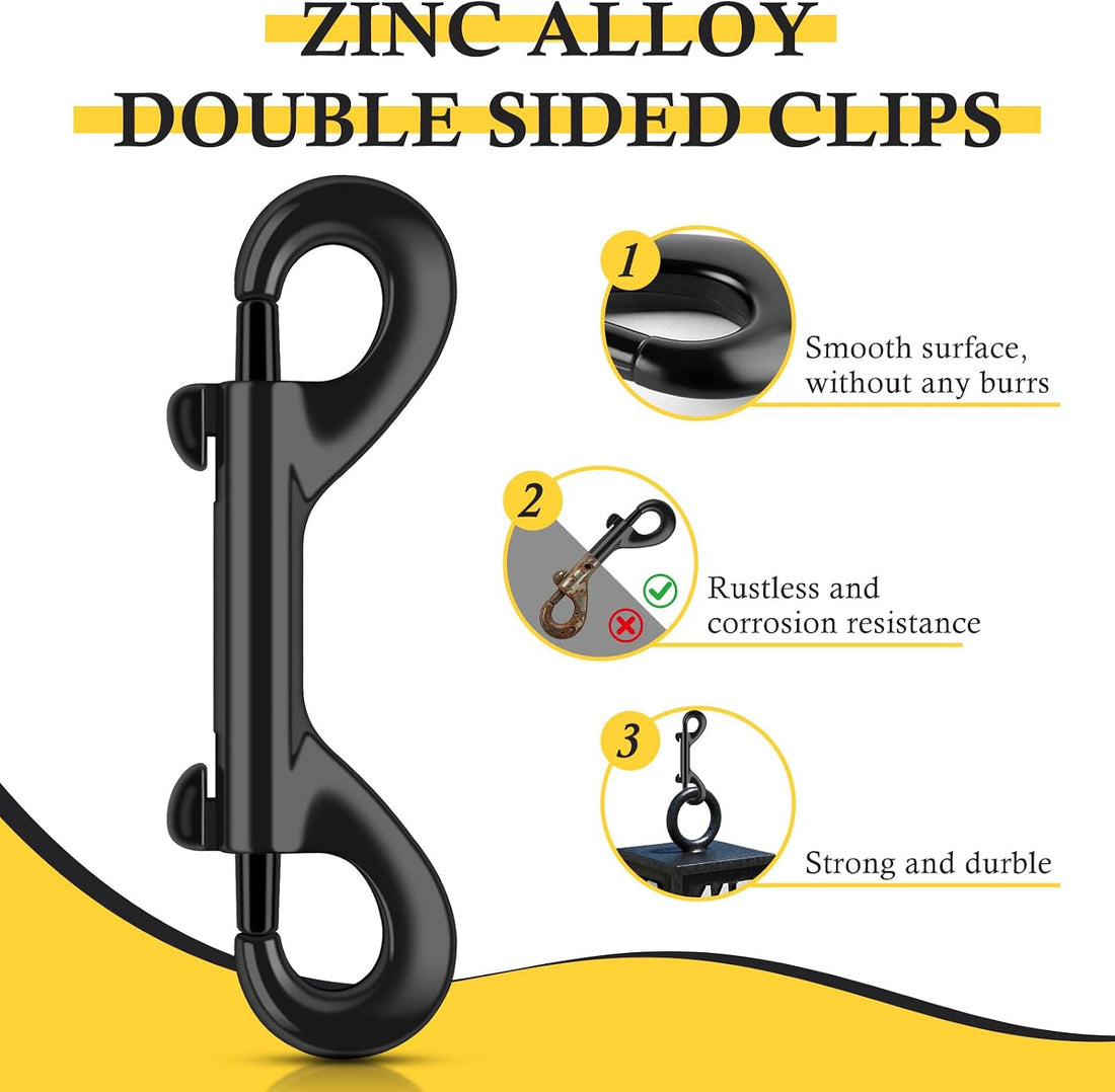 ERKOON 3.5 Inch Double Sided Clips Trigger Snaps for Horse