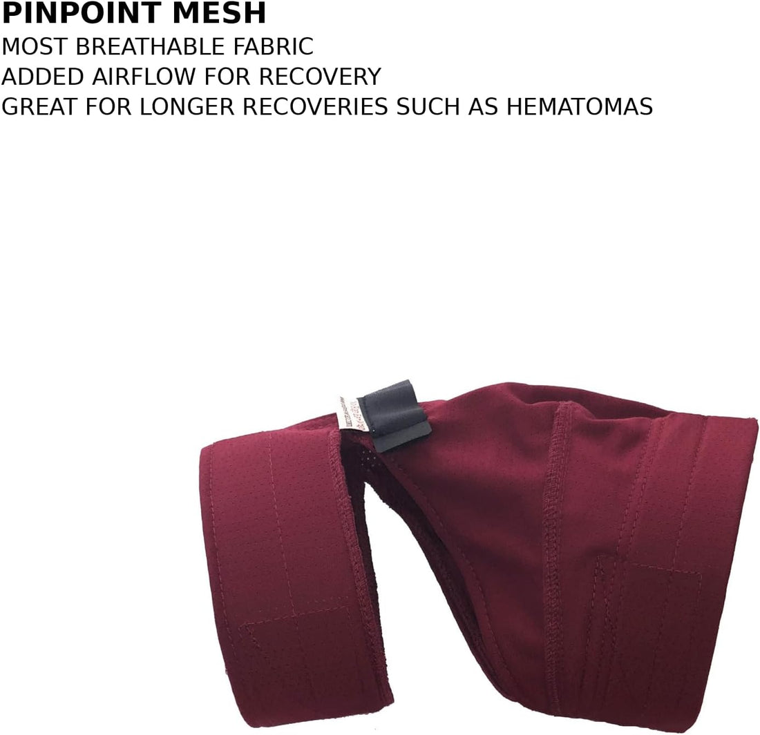 No Flap Ear Wrap (Red Pinpoint Mesh, Medium)