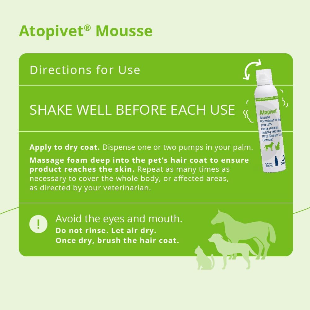 Atopivet® Mousse for Dogs and Cats, 8.45 Fl Oz