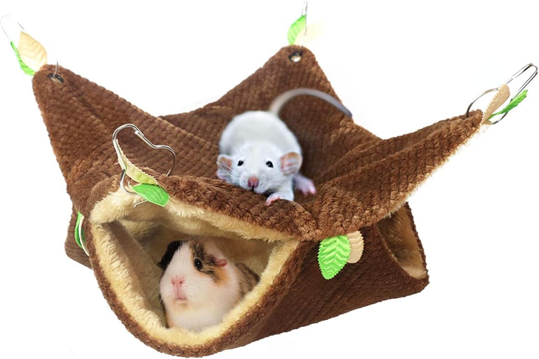 LEFTSTARER Guinea Pig Ferret Rat Hammock Toy Small Animal Cage