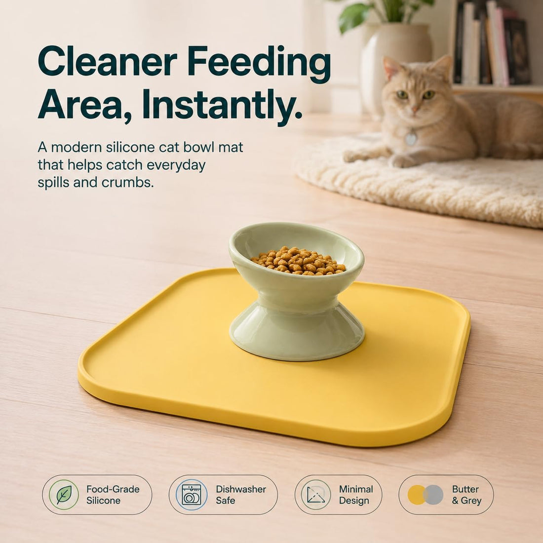 Rawry Silicone Pet Feeding Mat for Dogs & Cats, Small