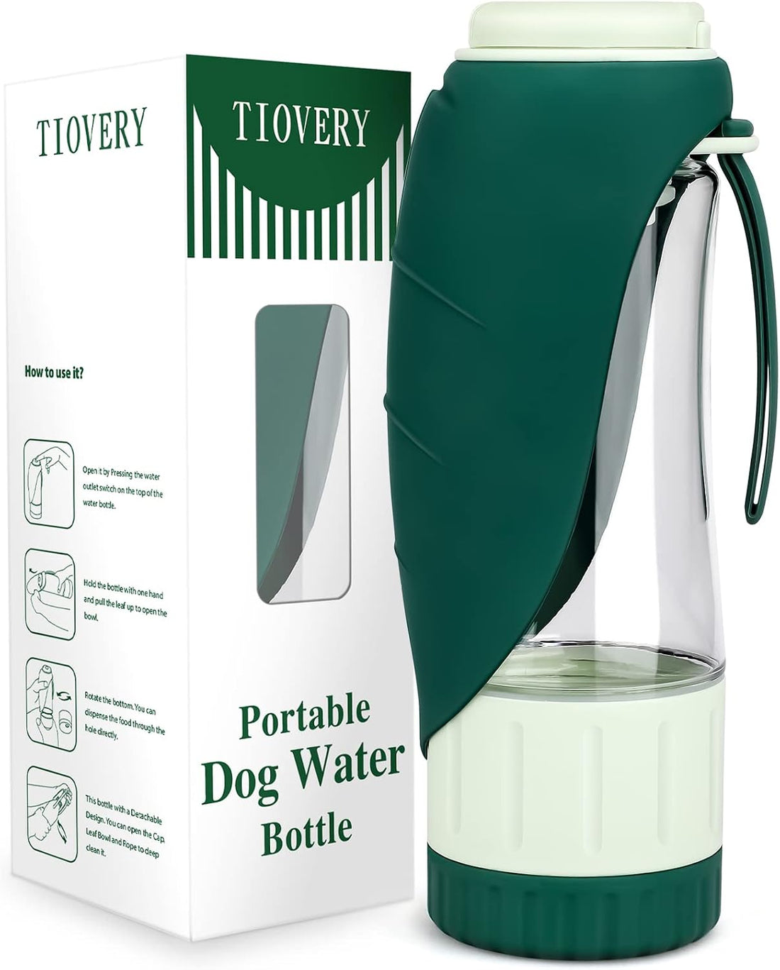 TIOVERY Upgraded Dog Water Bottle