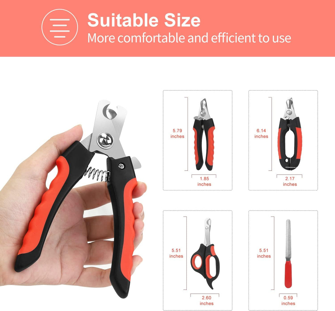 Bretheil Dog Nail Clippers Trimmer Set