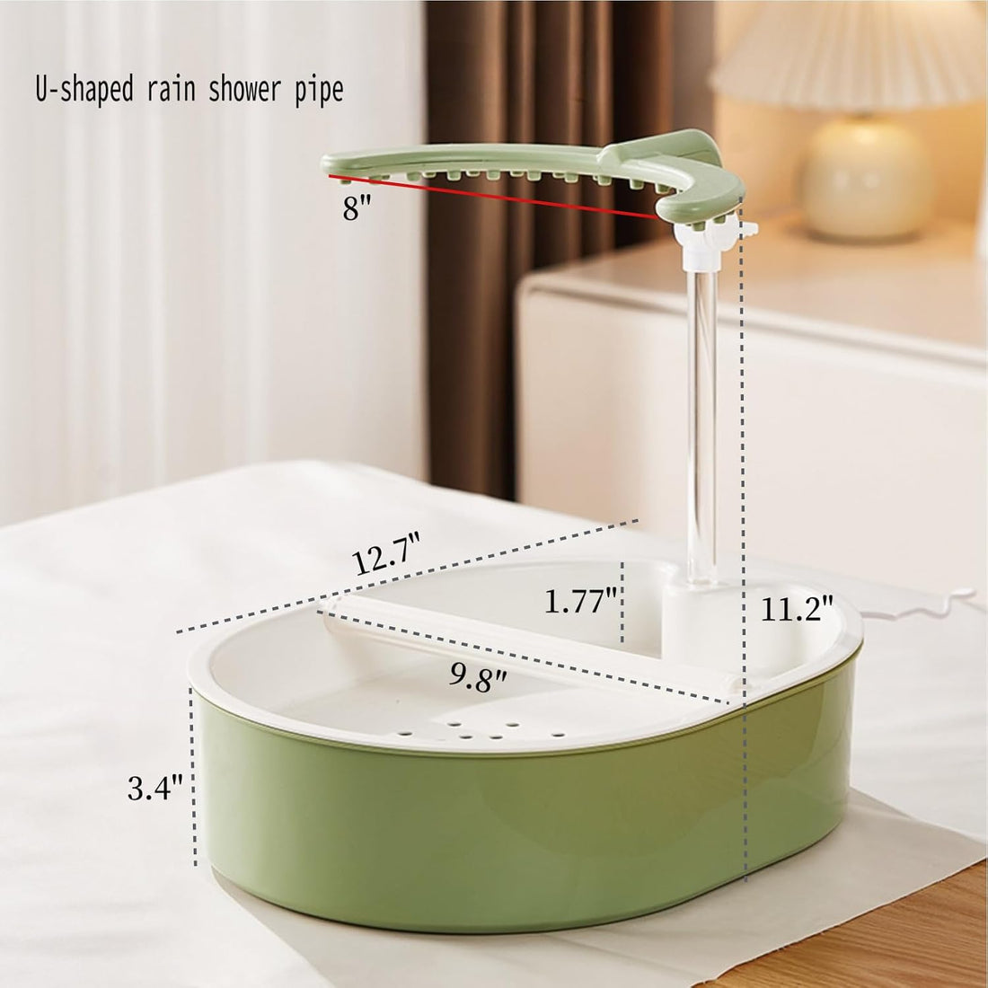 Automatic Circulating Water Parakeet Bath, Parrot Bath Bowl