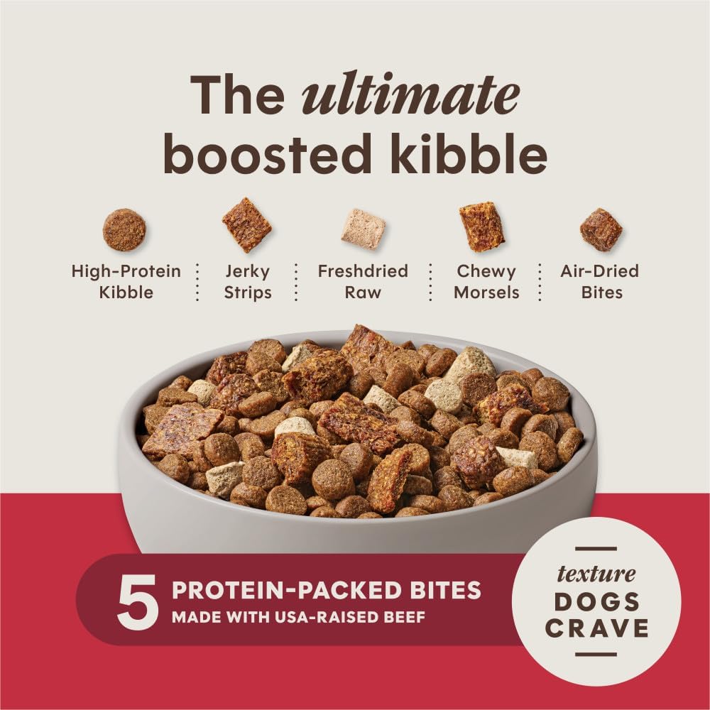 Instinct PeakBoost Dry Dog Food, 5 Protein-Powered Pieces, Beef