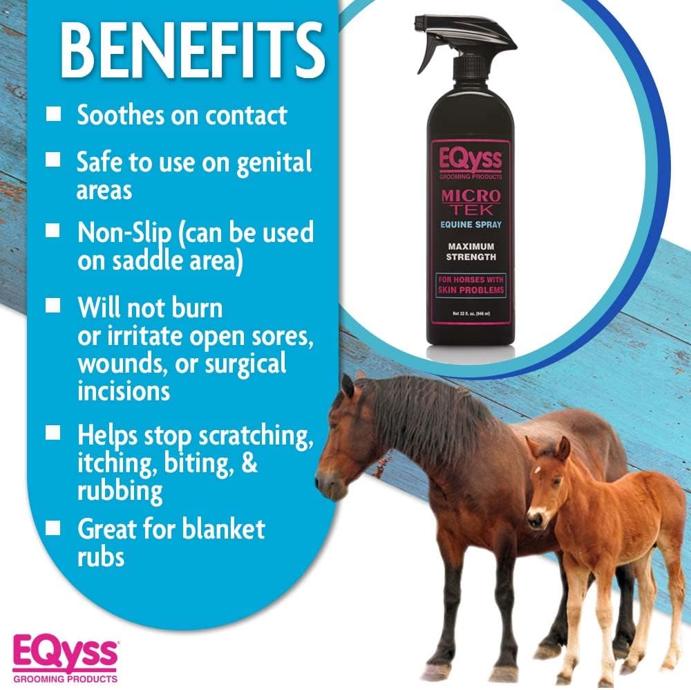 EQyss Micro-Tek Equine Itch Relief Spray - Soothes Irritated Skin