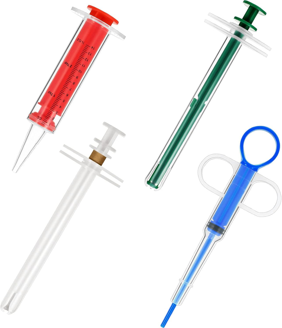 Patelai 4 Pcs Pill Shooter Pet Medicine Feeder
