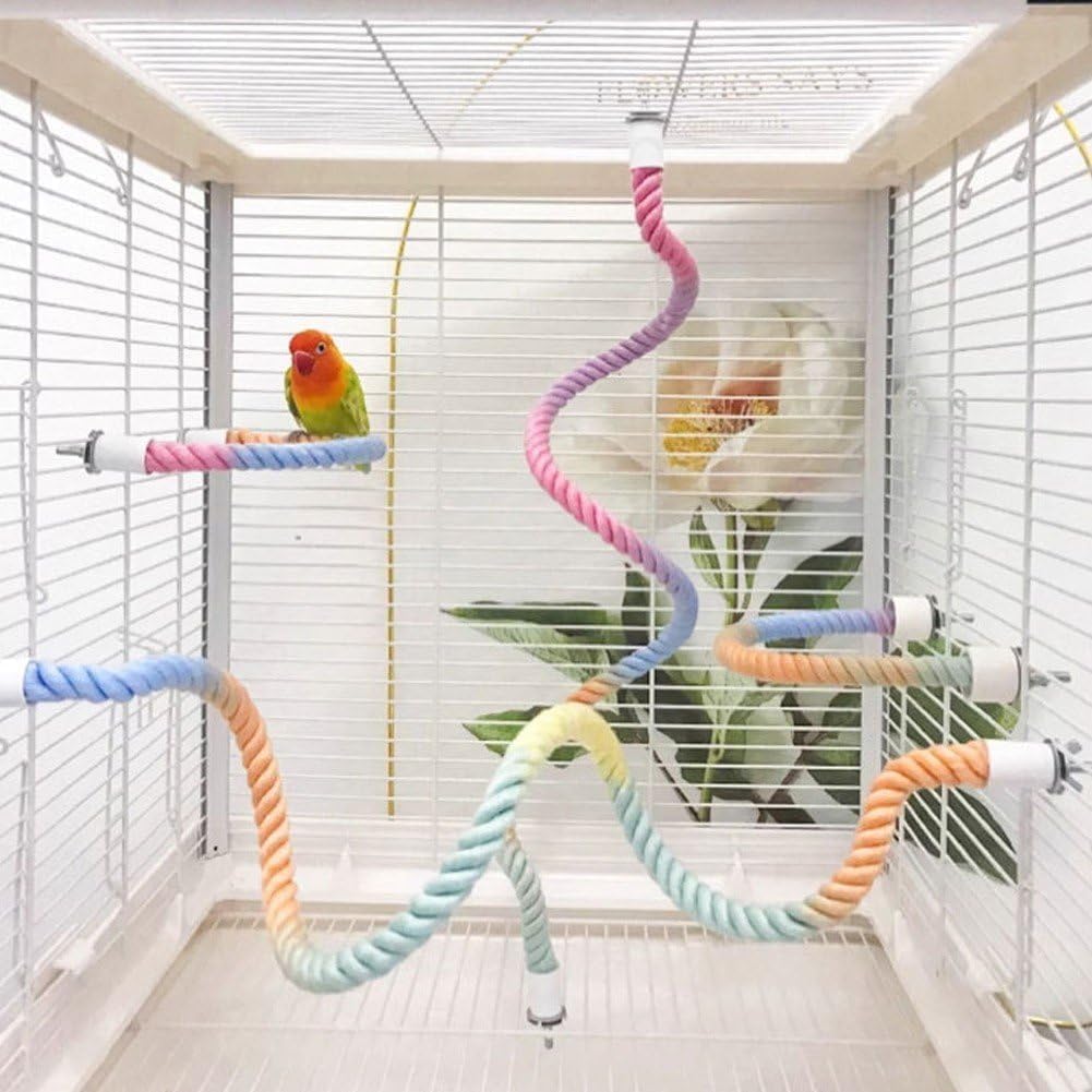 3 PCS of Bird perches Gradient Ropes