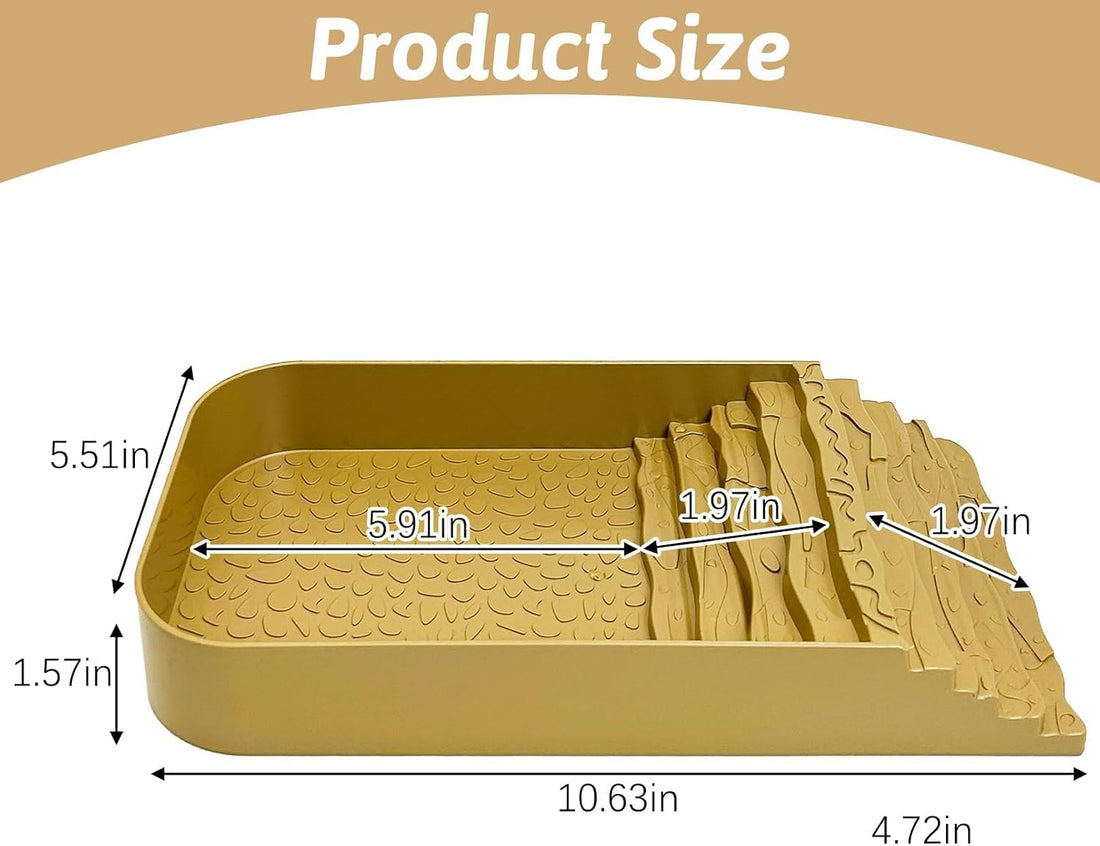 PINVNBY Reptile Bathing Pool Plastic Tortoise Food Dish with Ramp
