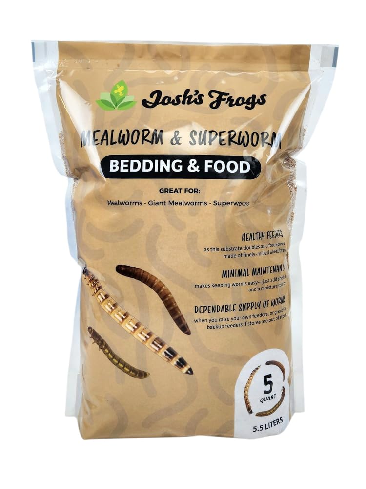 Josh's Frogs Mealworm & Superworm Wheat Bran Bedding, 5 Quarts
