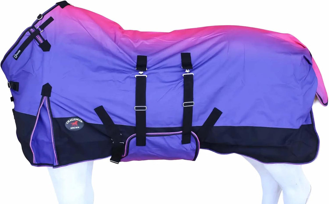 70" Challenger 1200D Turnout Waterproof Rain Horse Sheet Light Winter