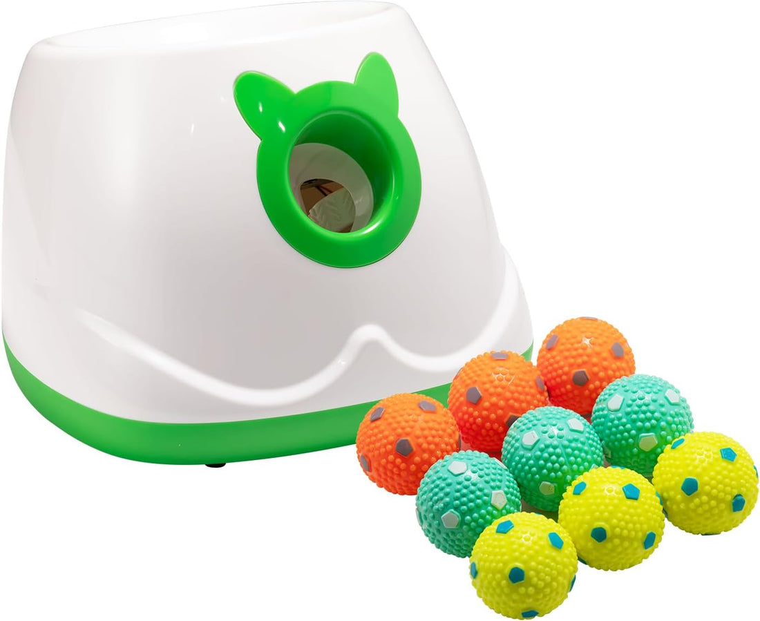 Automatic Dog Ball Launche with 9 Balls (2 inches)