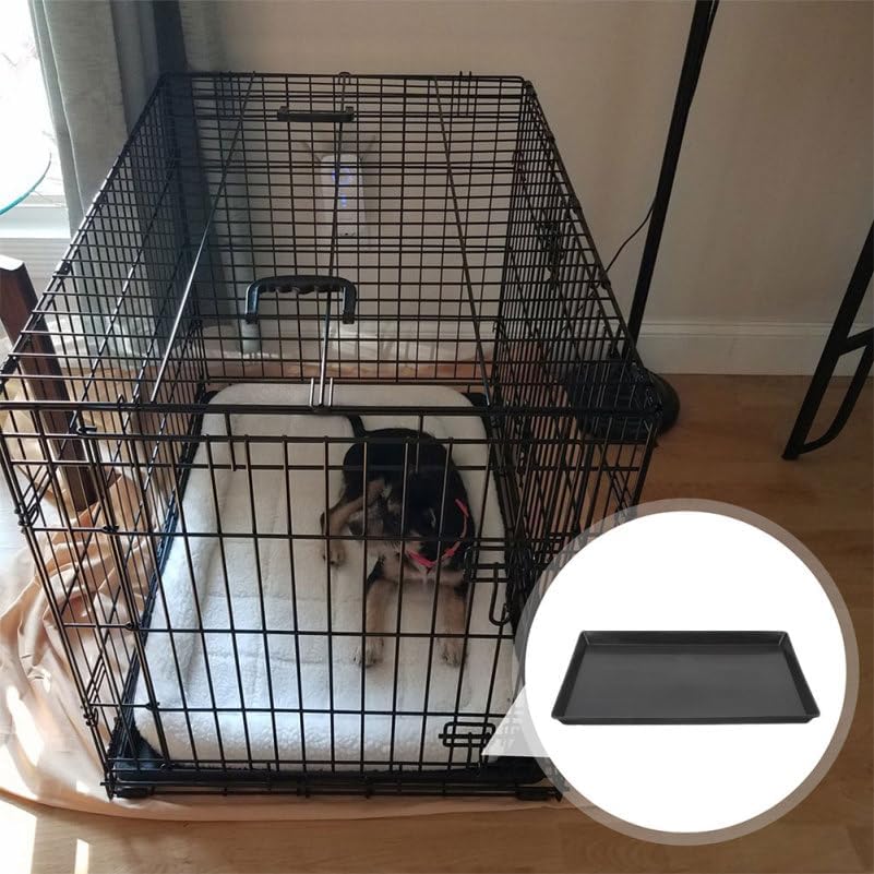 Abaodam Dog Crate Replacement Tray Black Abs 17.17X12.89X0.98in