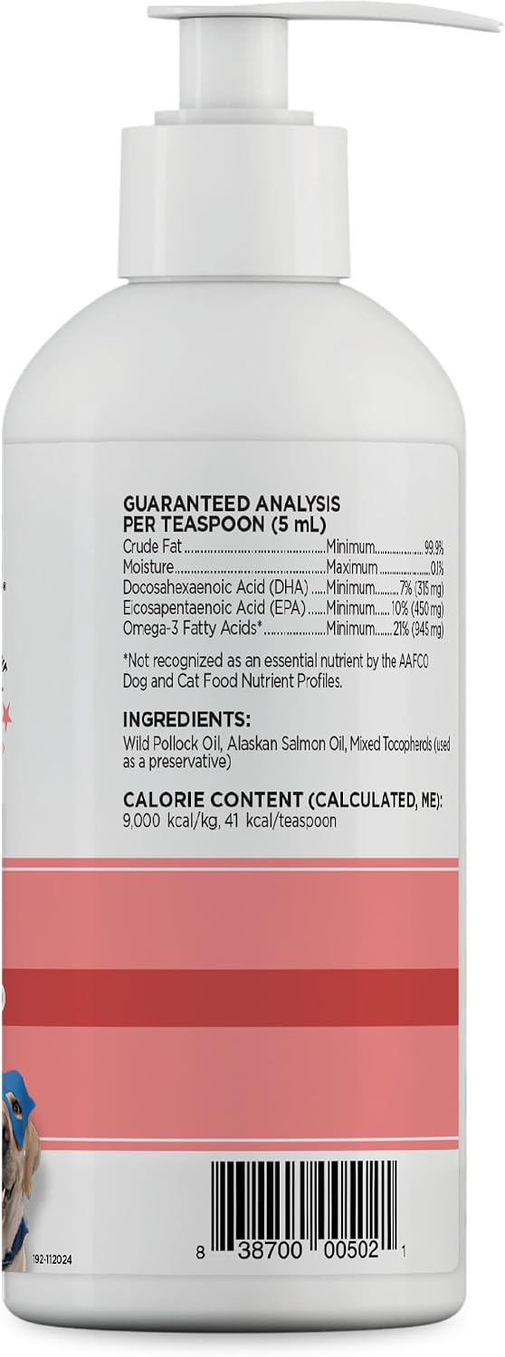 Dinovite SuprOmega Salmon Oil for Dogs & Cats, Skin & Coat Support