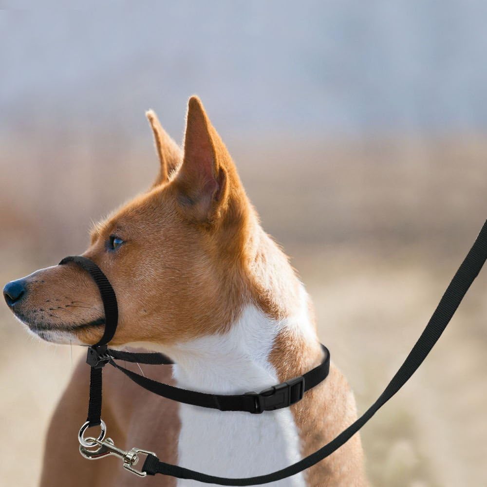 BARKELSS Gentle Dog Head Collar, Adjustable Padded Dog Halter