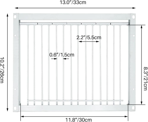 11.8in/30cm Pigeon Door Entrance Racing Pigeon Cage T Bars Birdcage Iron Wire Door for Bird Cage Breeding Supply