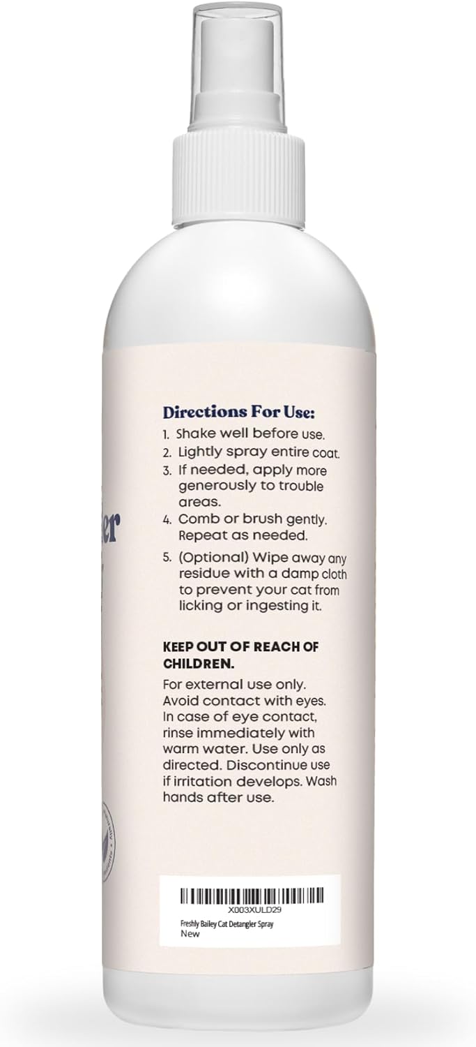 Cat Detangler Spray - Natural Leave-in Conditioner for Cats