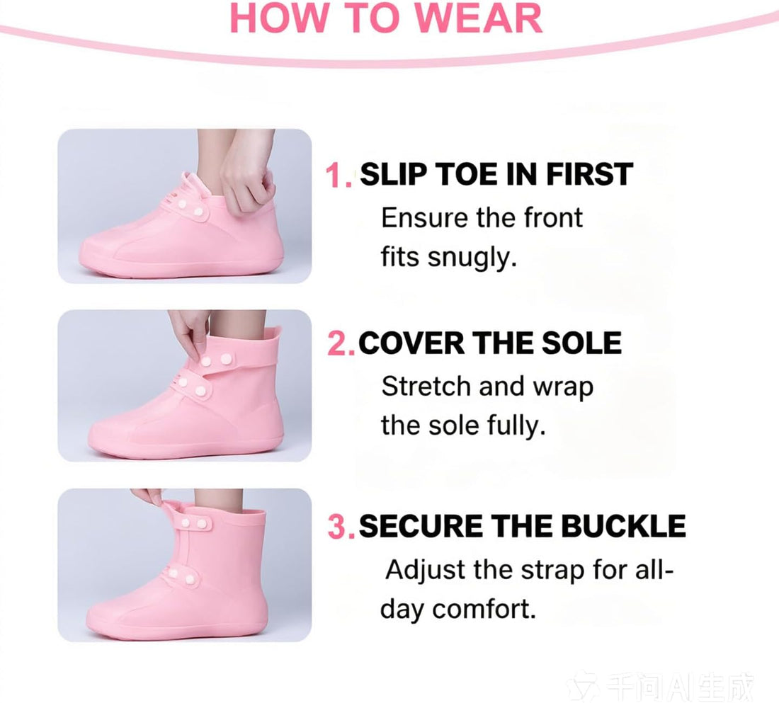 3PCS Pink Dog Bath Kit with Bath Gloves, Shoe Covers, Scrubber