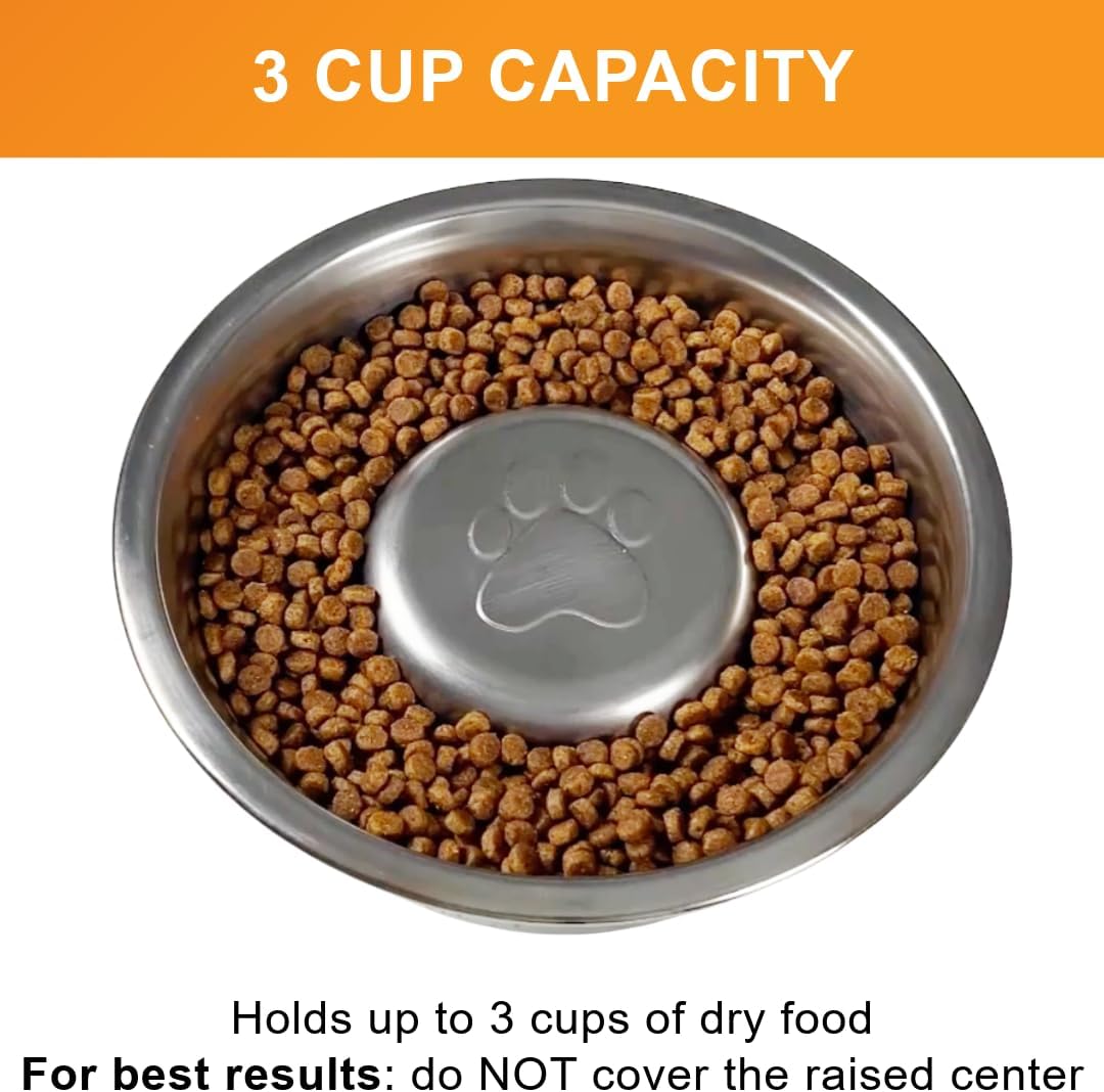 Neater Pet Brands Stainless Steel Slow Feed Dog Bowl