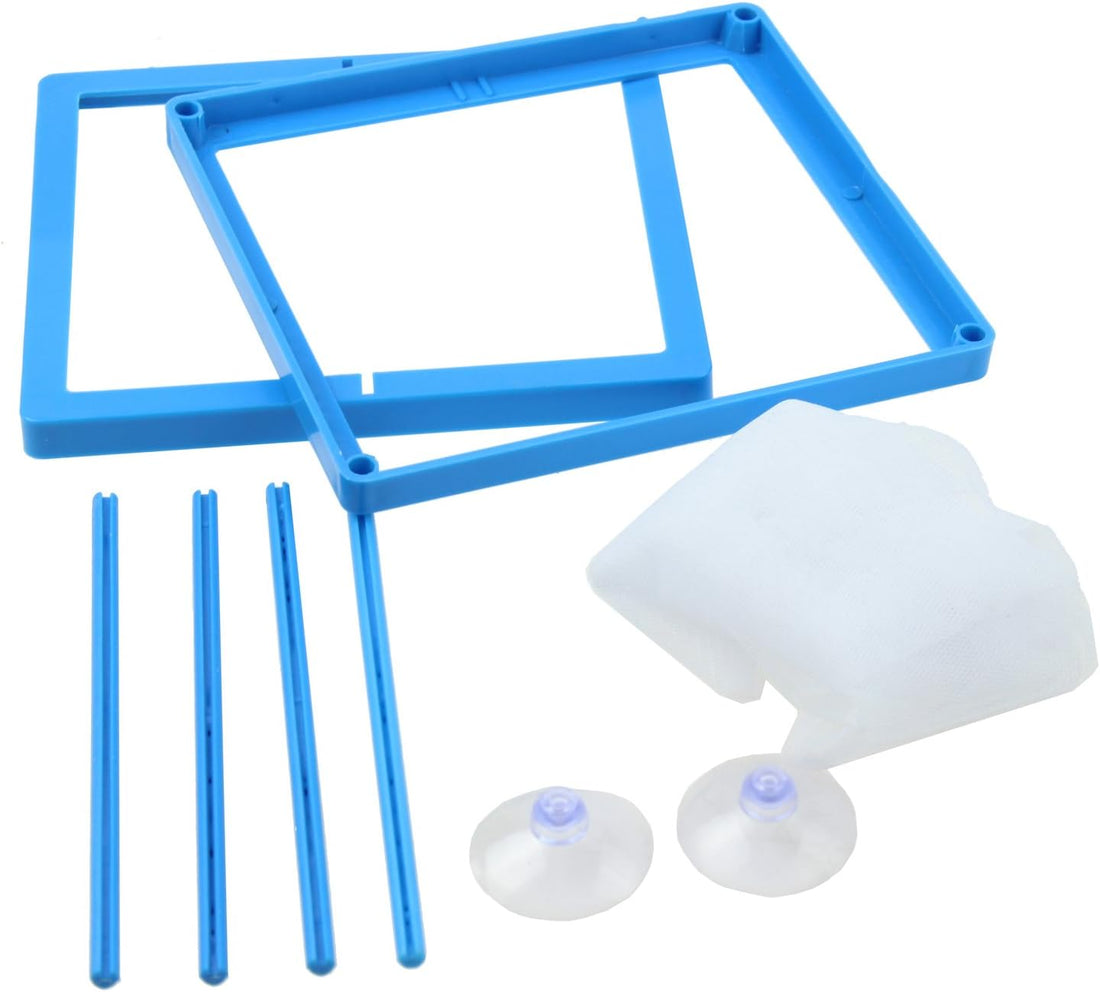 AQUANEAT Fish Tank Breeder 2 pcs Large Mesh Net Fry Saver Aquarium