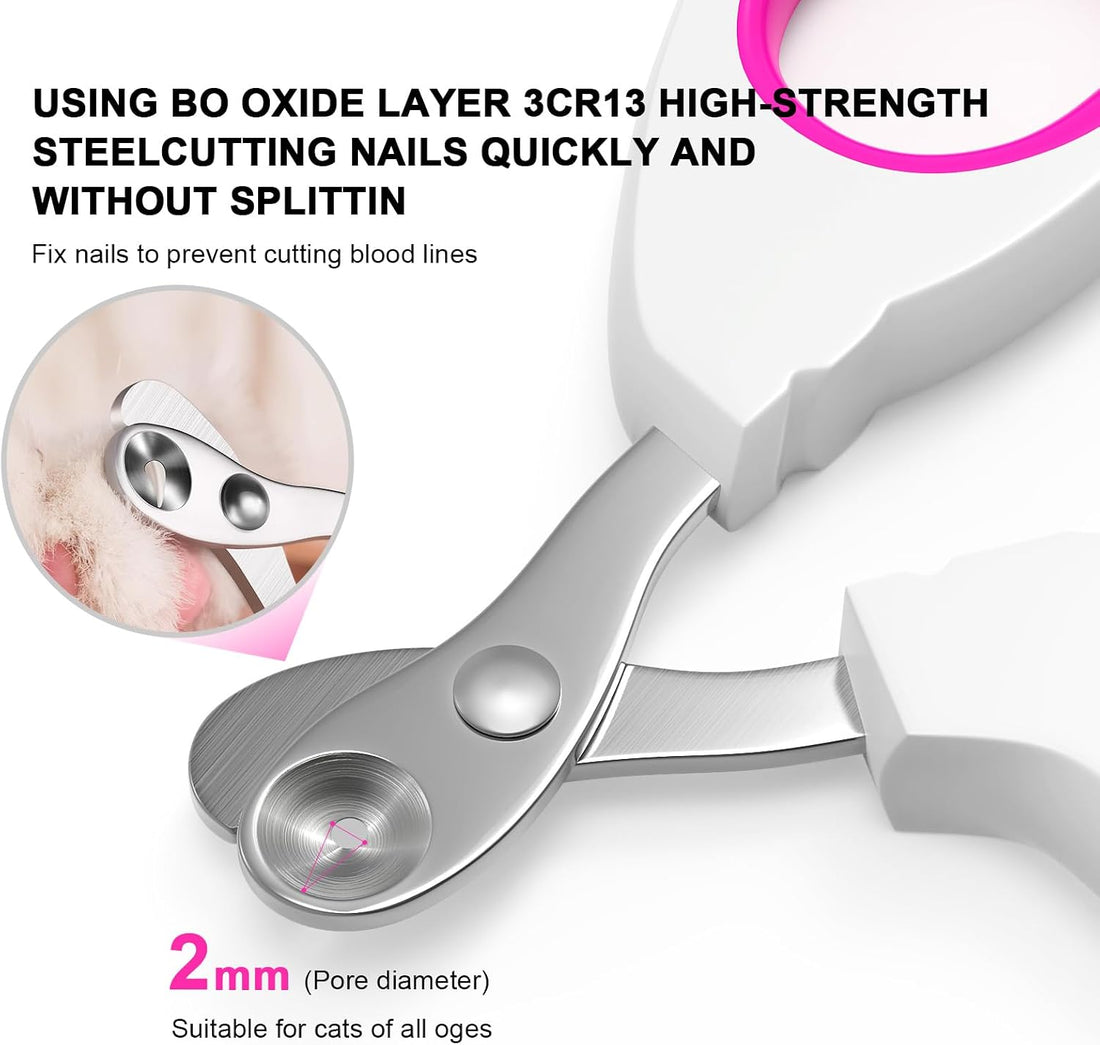 Aogeili Cat Claw Nail Clippers, Beginner Friendly Safety Trimmer