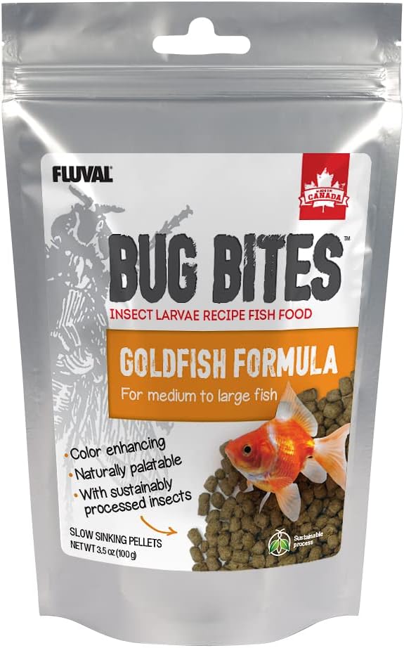 Fluval Bug Bites Goldfish Fish Food, 3.53 oz