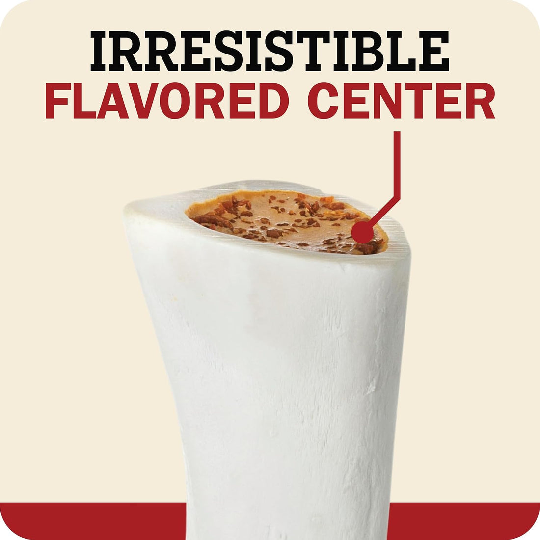 Redbarn Large Filled Bones Premium Dog Chew Cheese n' Bacon Flavor